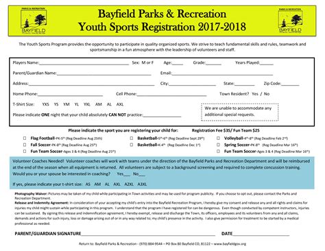 How to register youth and youth.